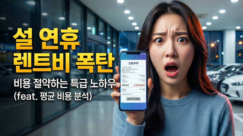 2026 설날 휴가 렌트비 총정리(총액 예산 가이드)